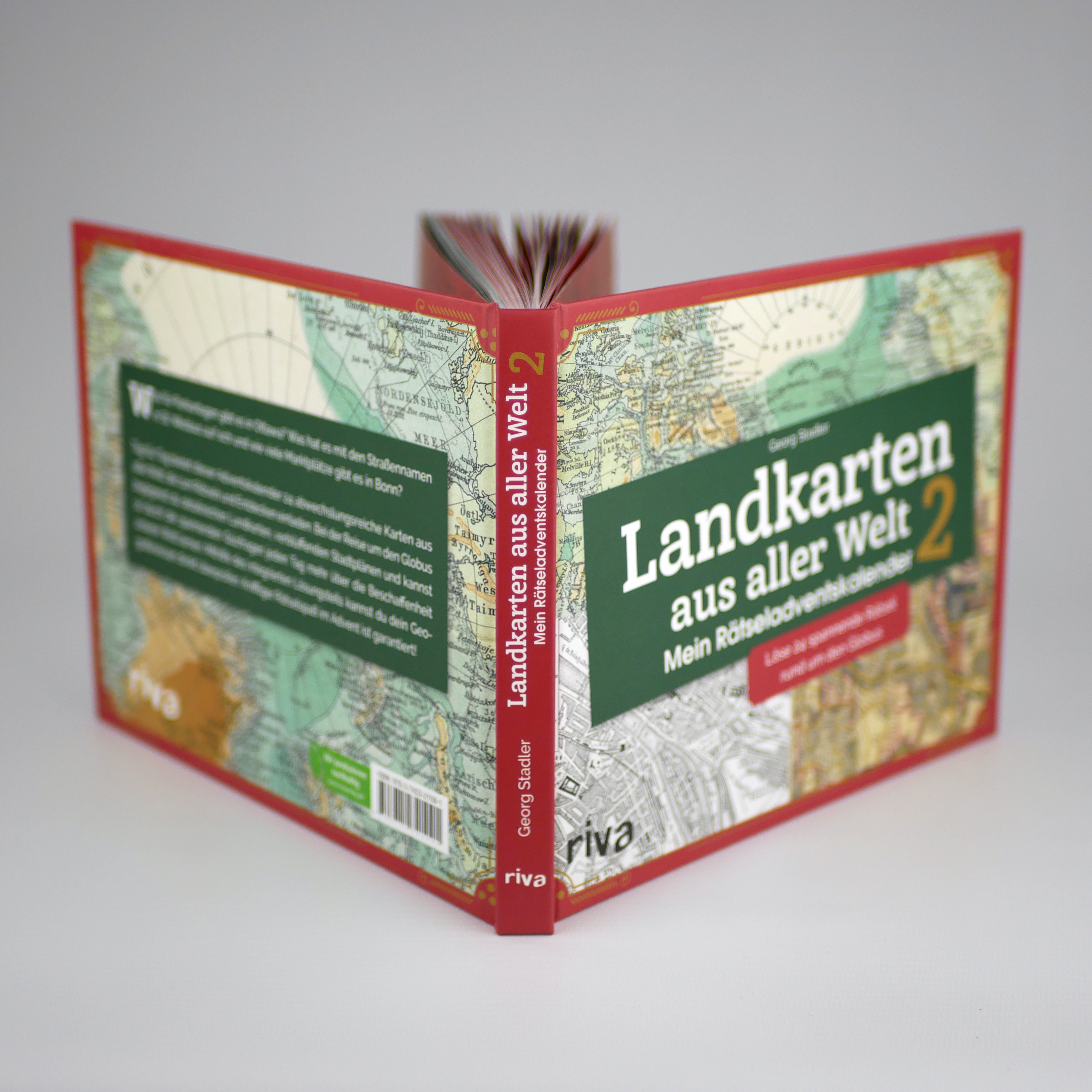 Landkarten aus aller Welt 2 – Mein Rätseladventskalender (Mängelexemplar)
