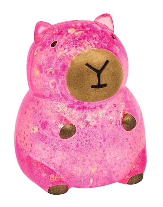 X_Capybara Glitzer-Knautschi (Farbe wird zufällig gewählt)