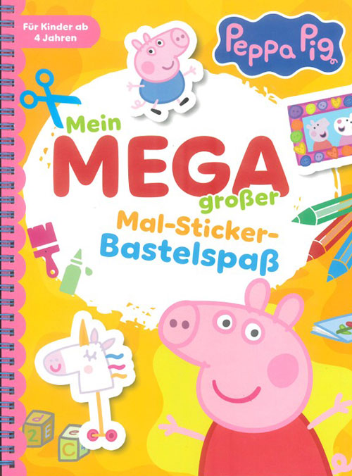 Aktion: Mein MEGA großer Rätsel-Stickerspaß - Peppa Pig (Mängelexemplar)