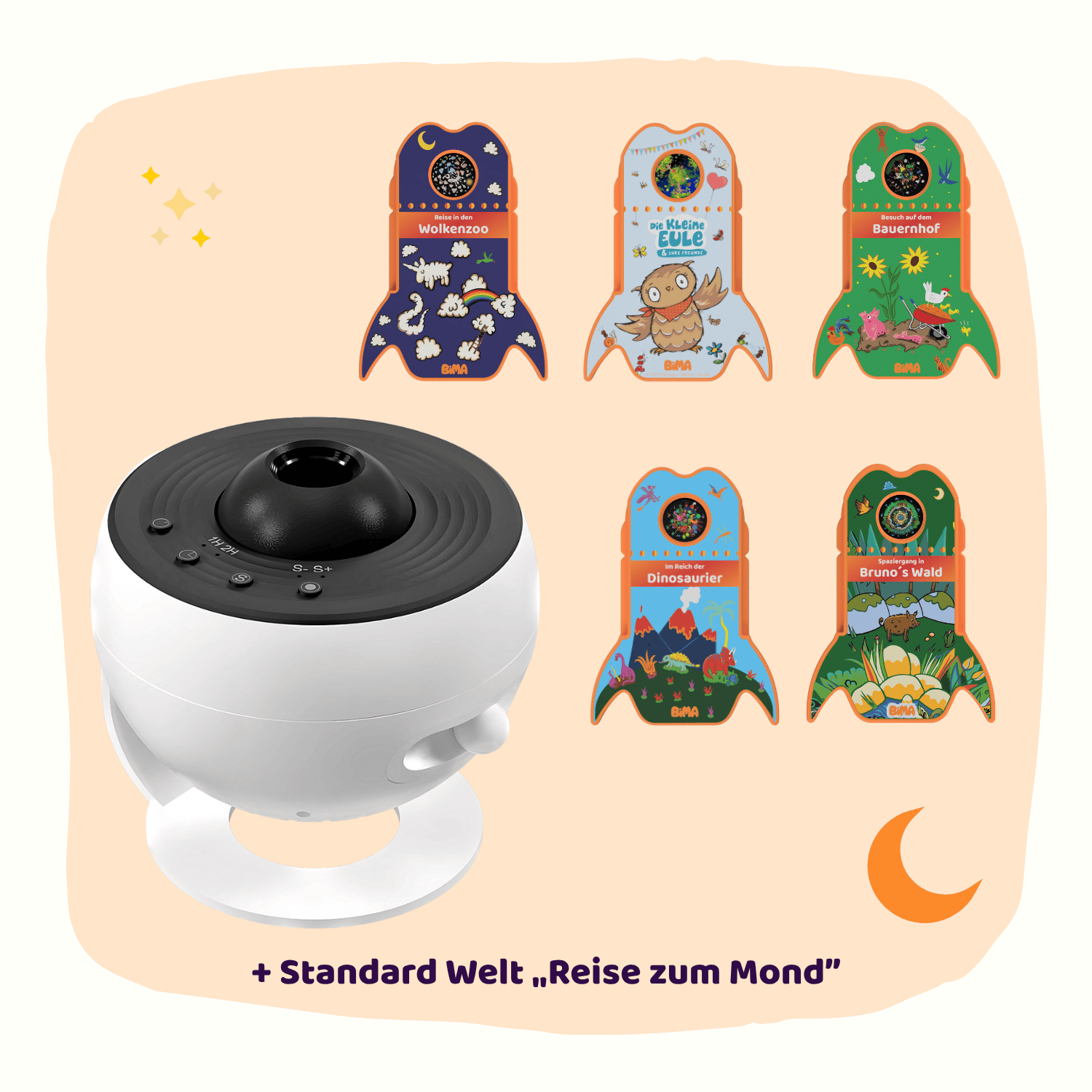 BiMA - Komplett Bundle (Projektor + fünf BiMA Welten)