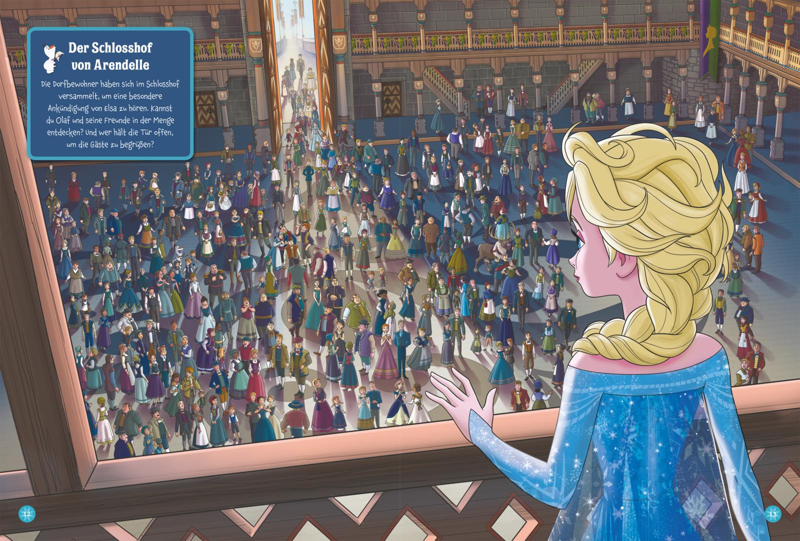 Disney: Das große Olaf-Wimmelbuch - Fröhlicher Suchspaß mit Olaf, Elsa, Anna und ihren Freunden