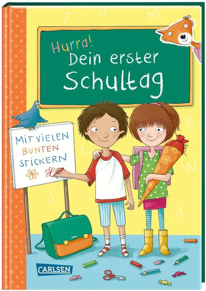 efc90d69f8ecae299e618505395ad2bd1708075445 Schlau für die Schule: Hurra! Dein erster Schultag - Mit vielen bunten Stickern (Mängelexemplar)