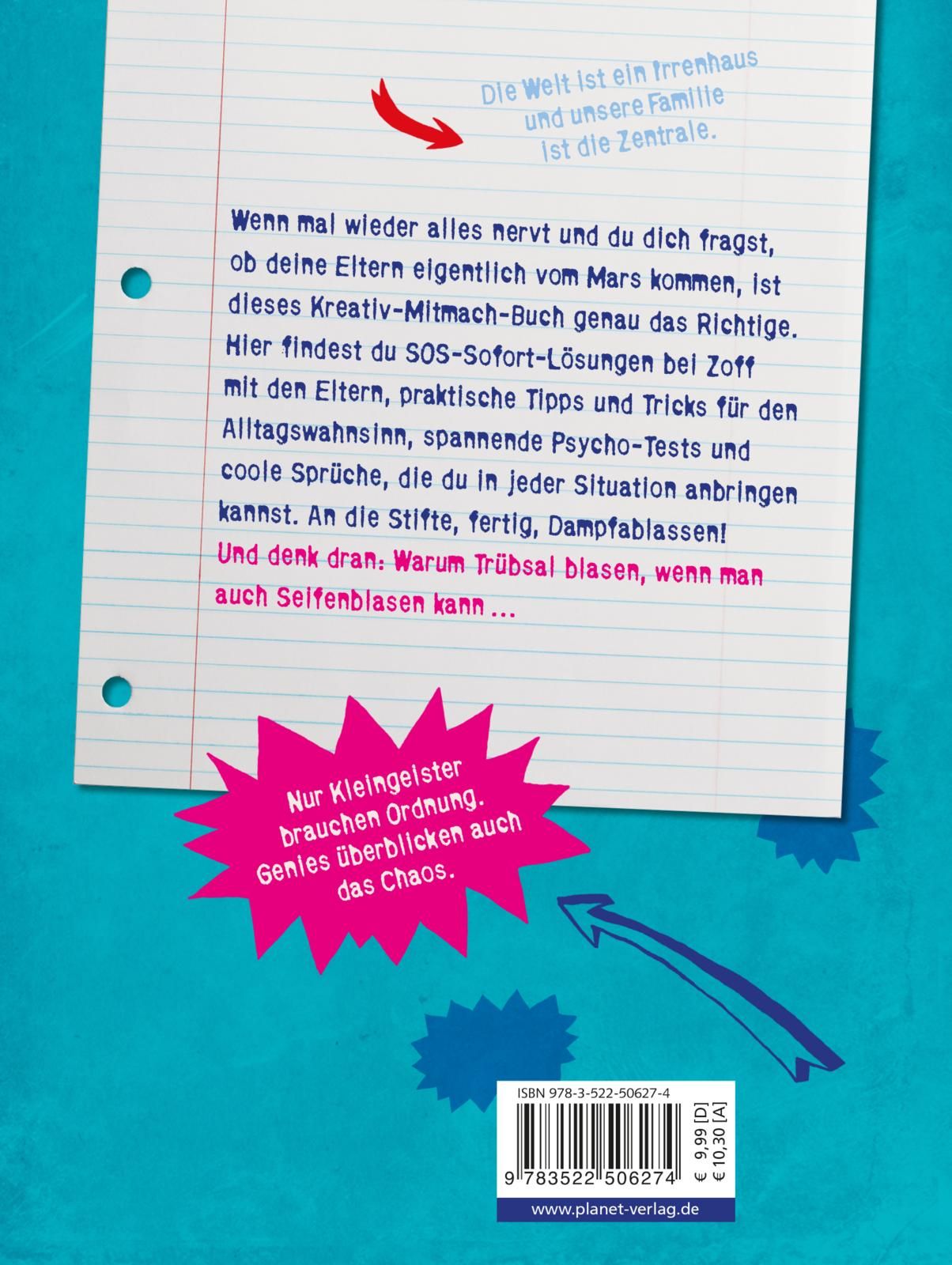 Mein Buch zum Reinkritzeln und Elternerziehen - Mit genialen Tipps (Mängelexemplar)