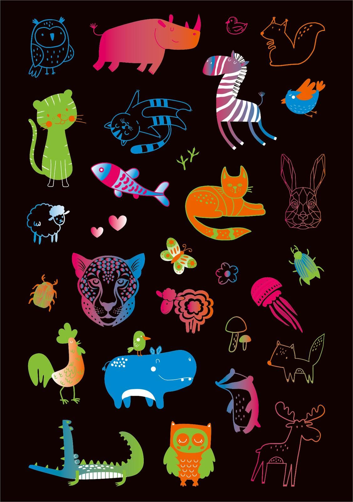Neon-Sticker