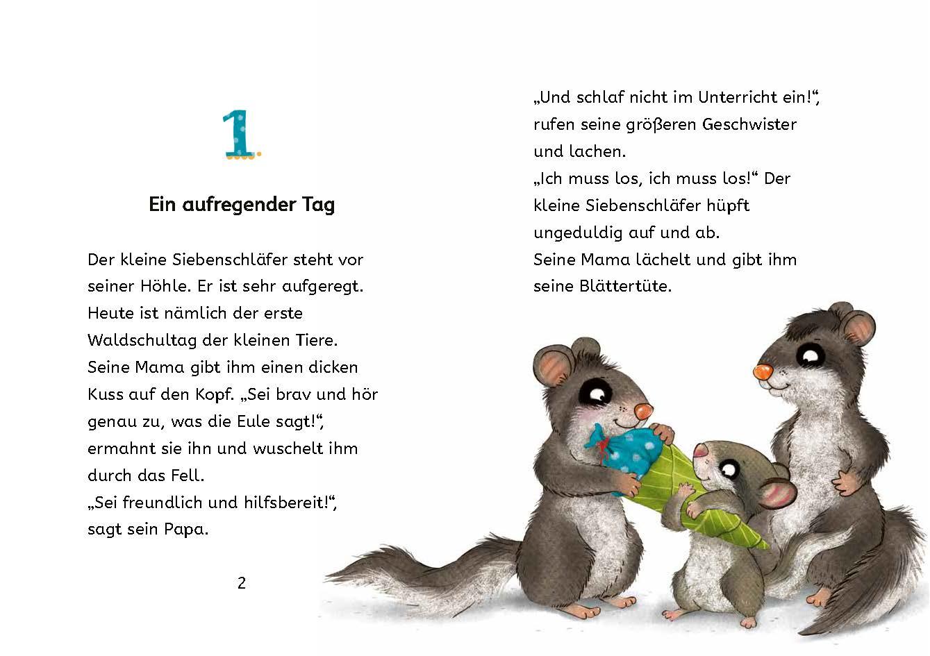 Kleine Lesehelden: Der kleine Siebenschläfer kommt in die Schule (Mängelexemplar)
