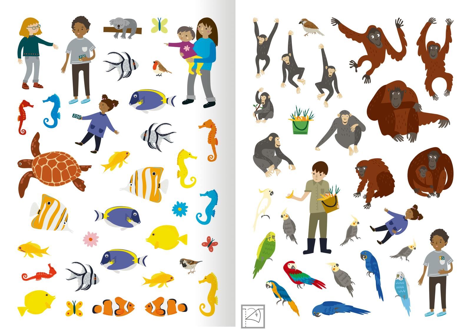 MINI-Stickerheft – Im Zoo (Mängelexemplar)