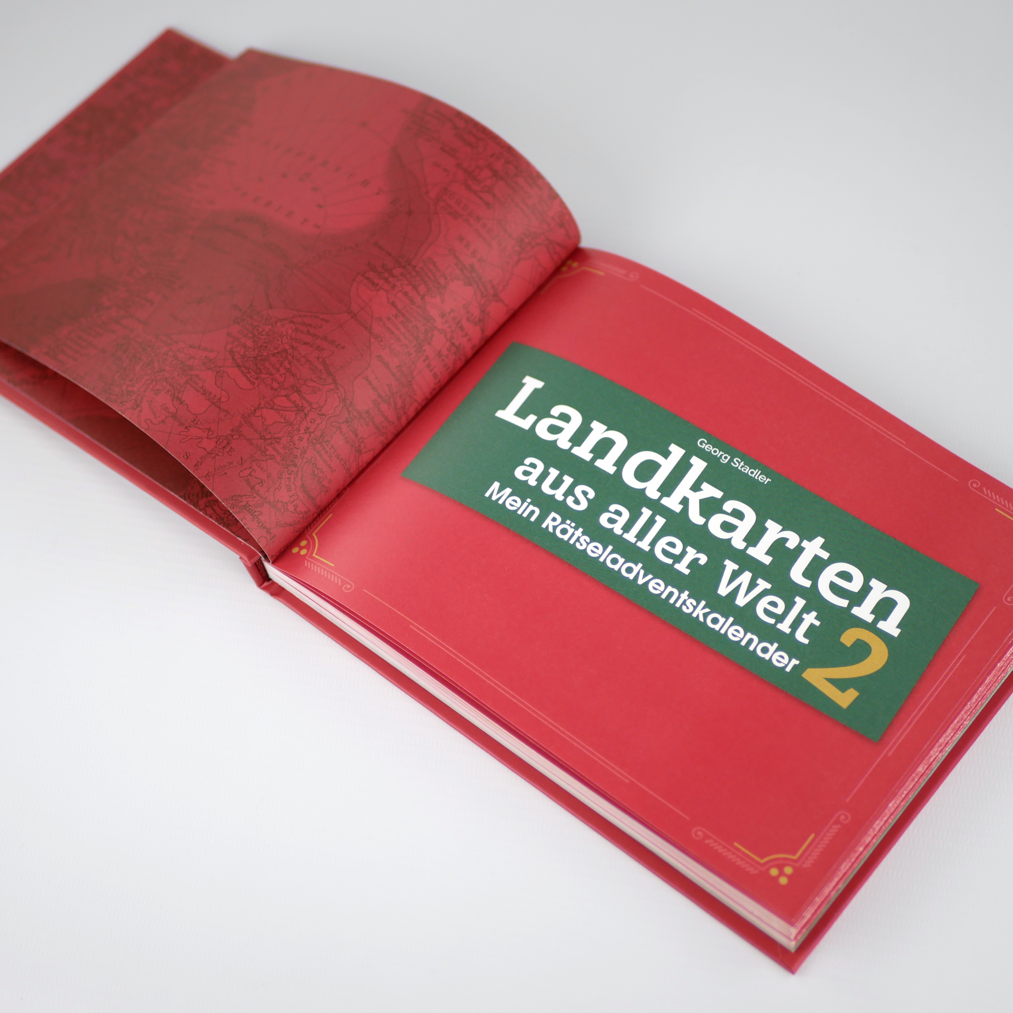 Landkarten aus aller Welt 2 – Mein Rätseladventskalender (Mängelexemplar)