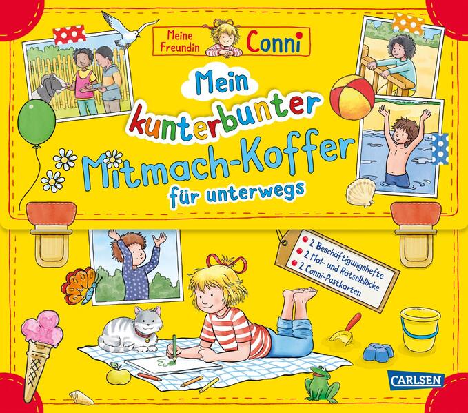 Conni Gelbe Reihe (Beschäftigungsbuch): Mein kunterbunter Mitmach-Koffer für unterwegs (Mängelexemplar)