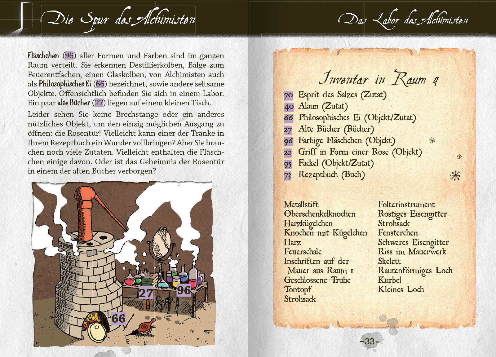 Pocket Escape Book (Escape Room, Escape Game) - Die Spur des Alchimisten