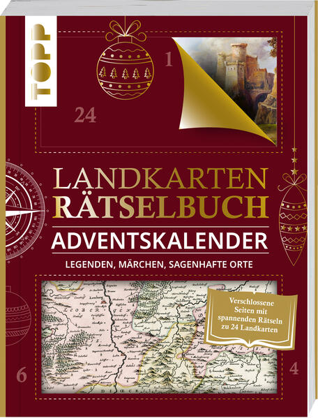 Landkarten Rätselbuch Adventskalender. Legenden, Märchen, sagenhafte Orte (Mängelexemplar)