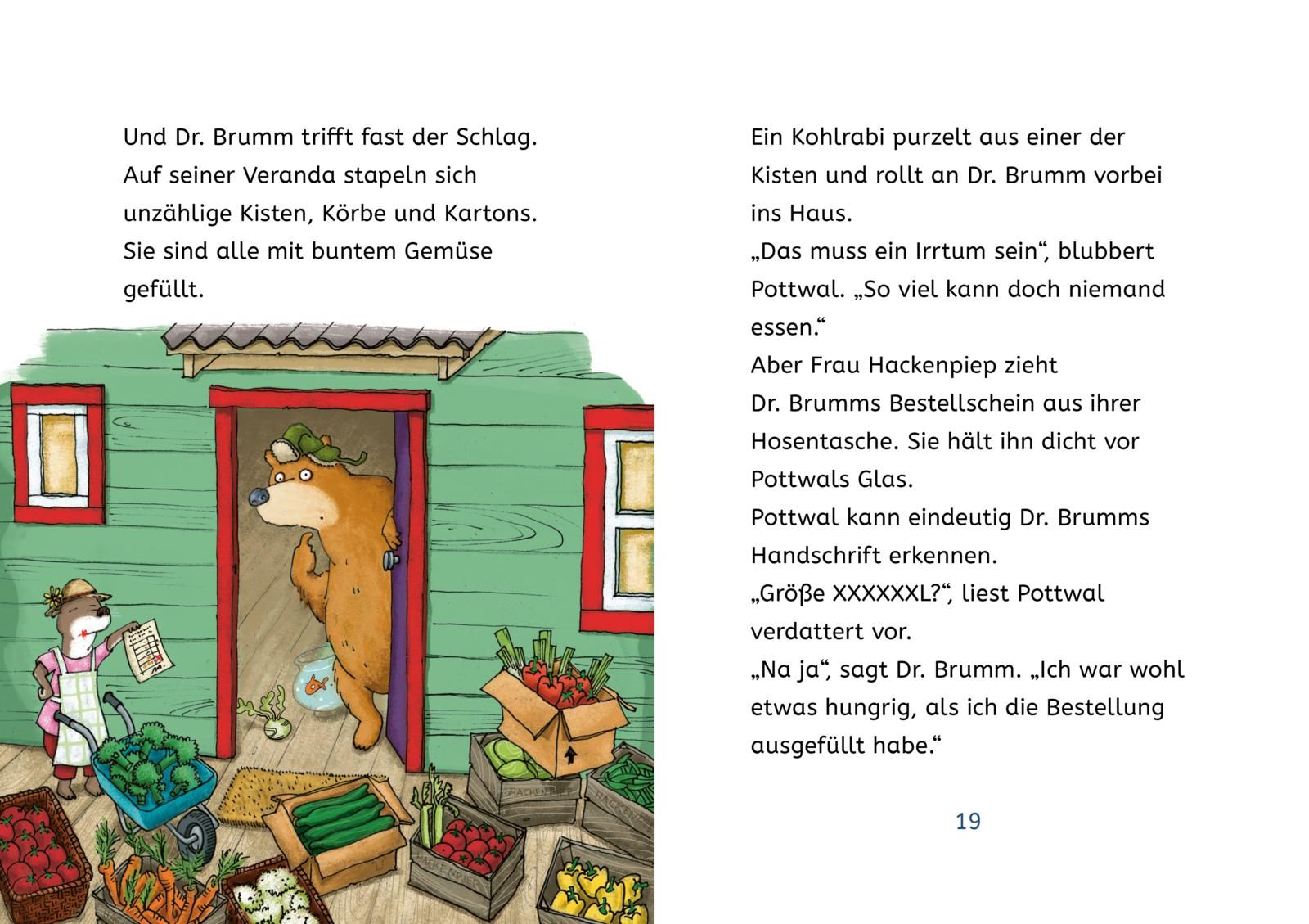 Kleine Lesehelden: Dr. Brumm und die verflixte Gemüsekiste (Mängelexemplar)