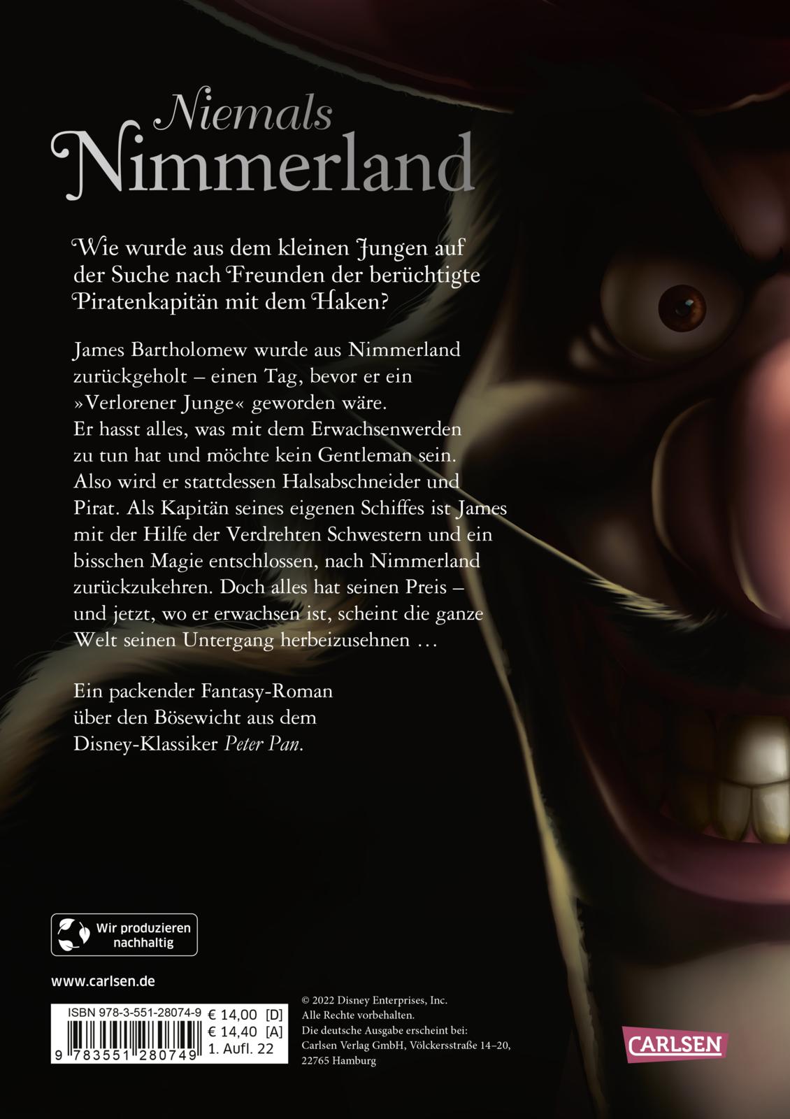 Disney. Villains 9: Niemals Nimmerland (Mängelexemplar)
