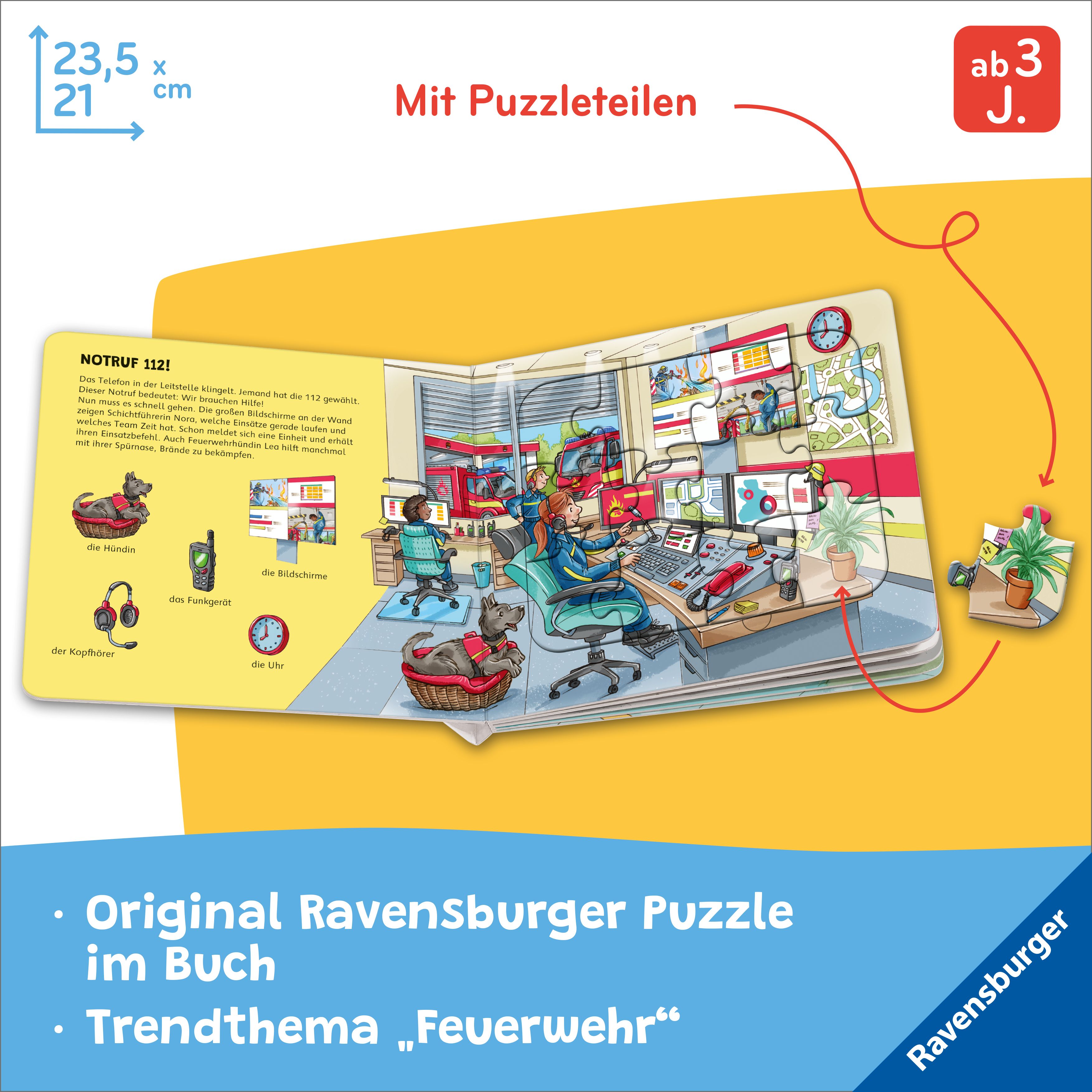 Ravensburger® Puzzle-Buch: Feuerwehr (Mängelexemplar)
