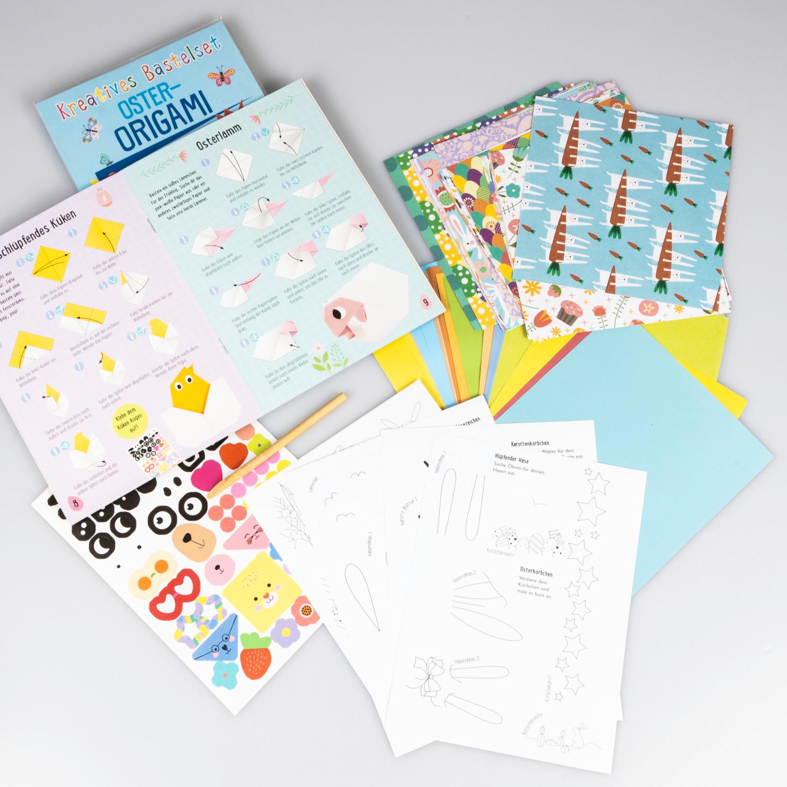 Bastelset für Kinder: Kreatives Bastelset: Oster-Origami - Bastelspaß zu Ostern (Mängelexemplar)