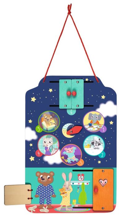 Kleine Kuschelhelden - Lerntafel Kleine Abendroutine