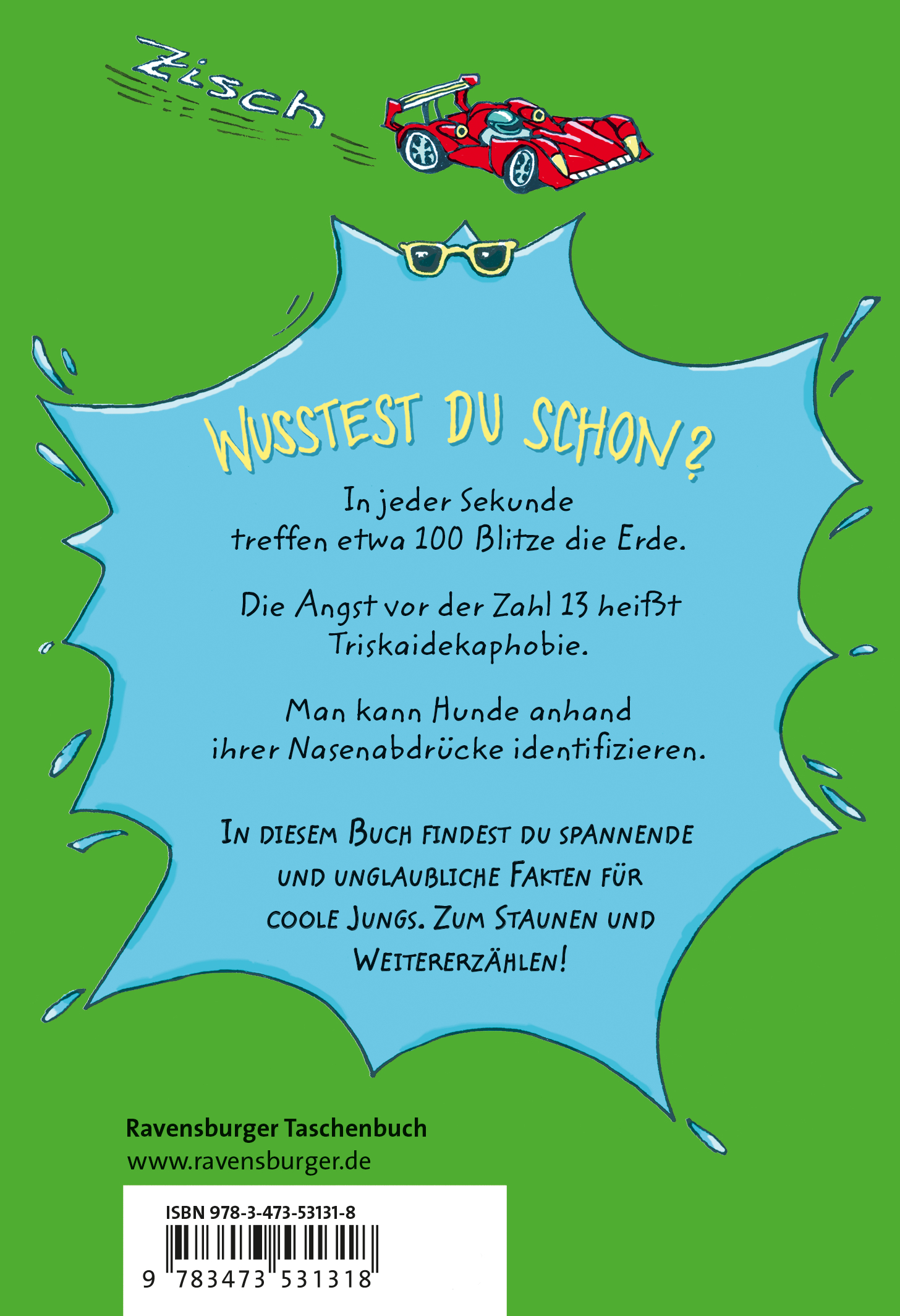 Verrückte Fakten, Band 1 - Welcher Käse stinkt am meisten? Verrückte Fakten für coole Jungs (Mängelexemplar)