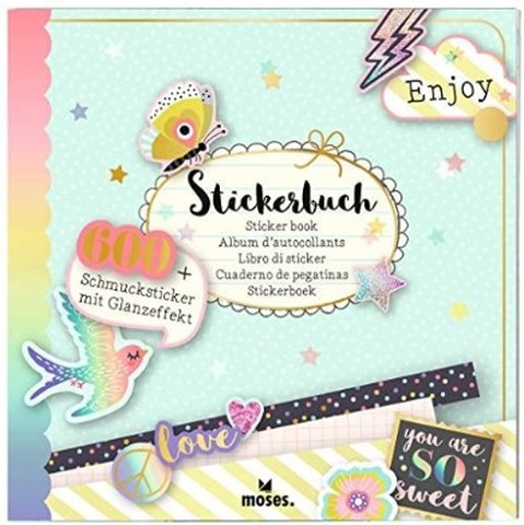 Stickerbuch - 600 Schmucksticker mit Glanzeffekt