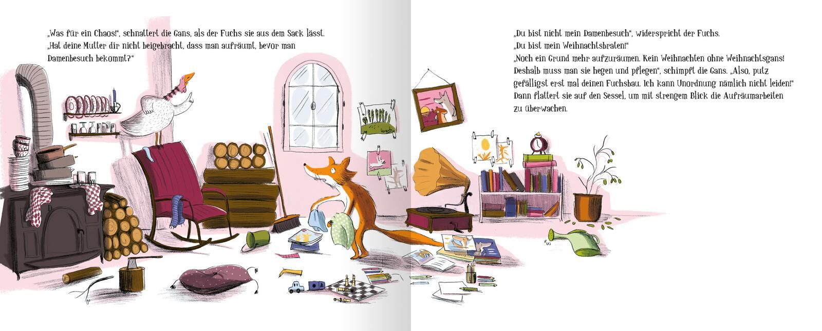Wie sich die Weihnachtsgans vor dem Ofen rettete (Mängelexemplar)