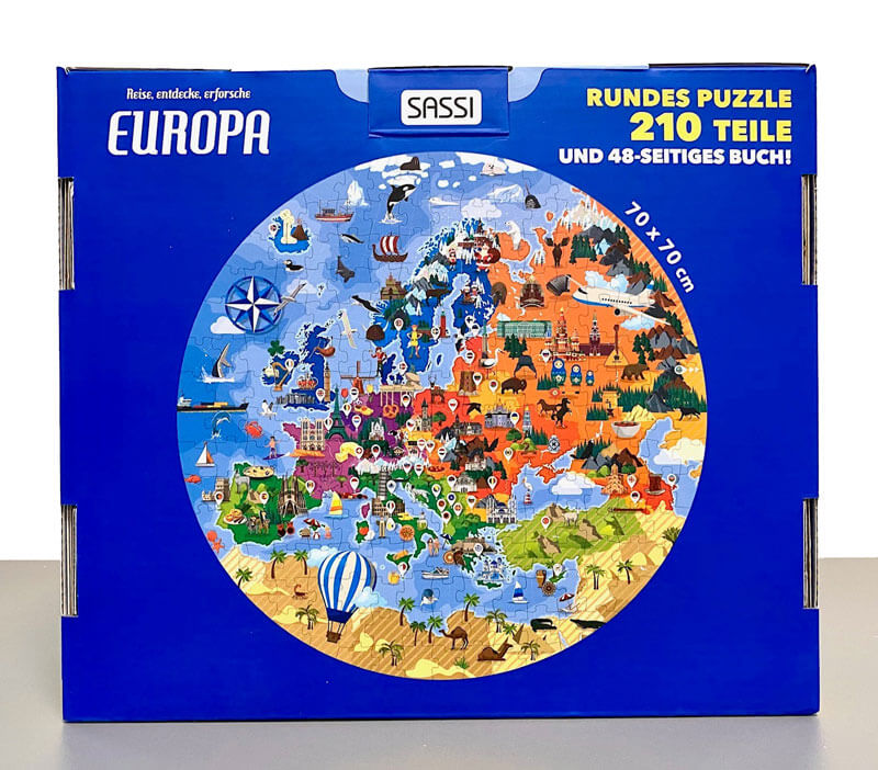 Reise, entdecke, erforsche: Europa - Buch + Puzzle