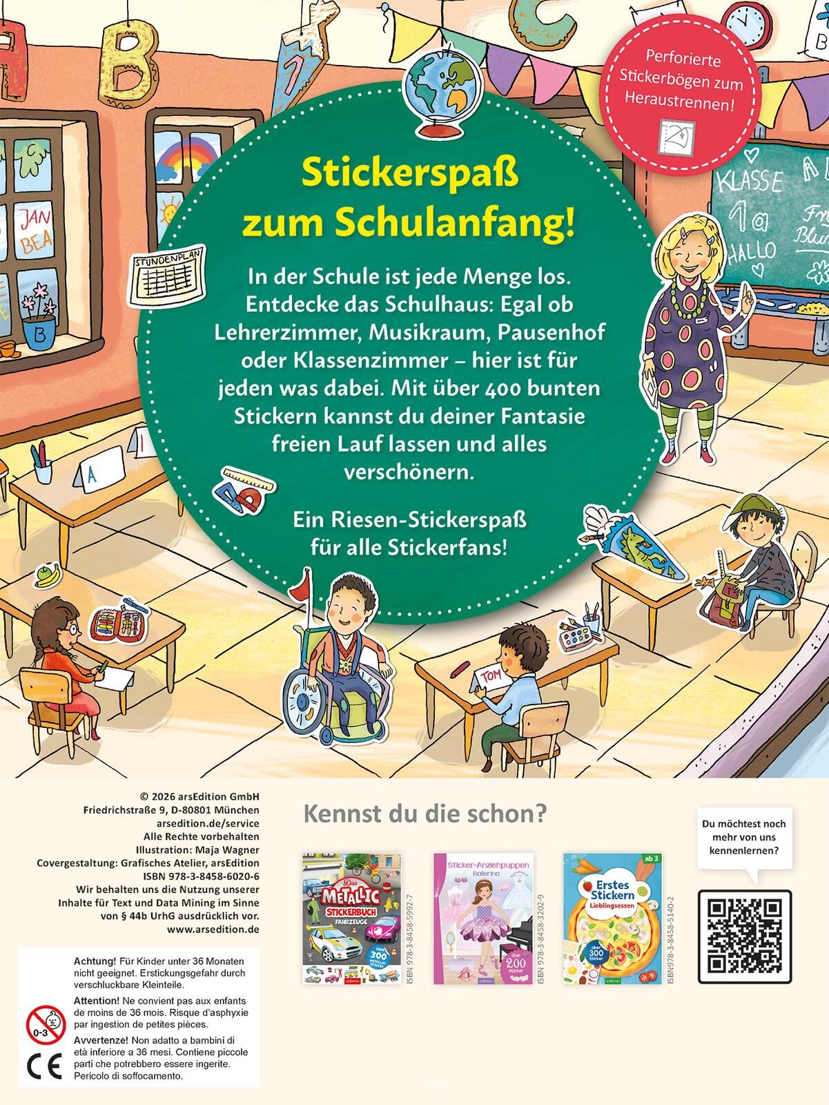 Mein Stickerheft – Schule (Mängelexemplar)