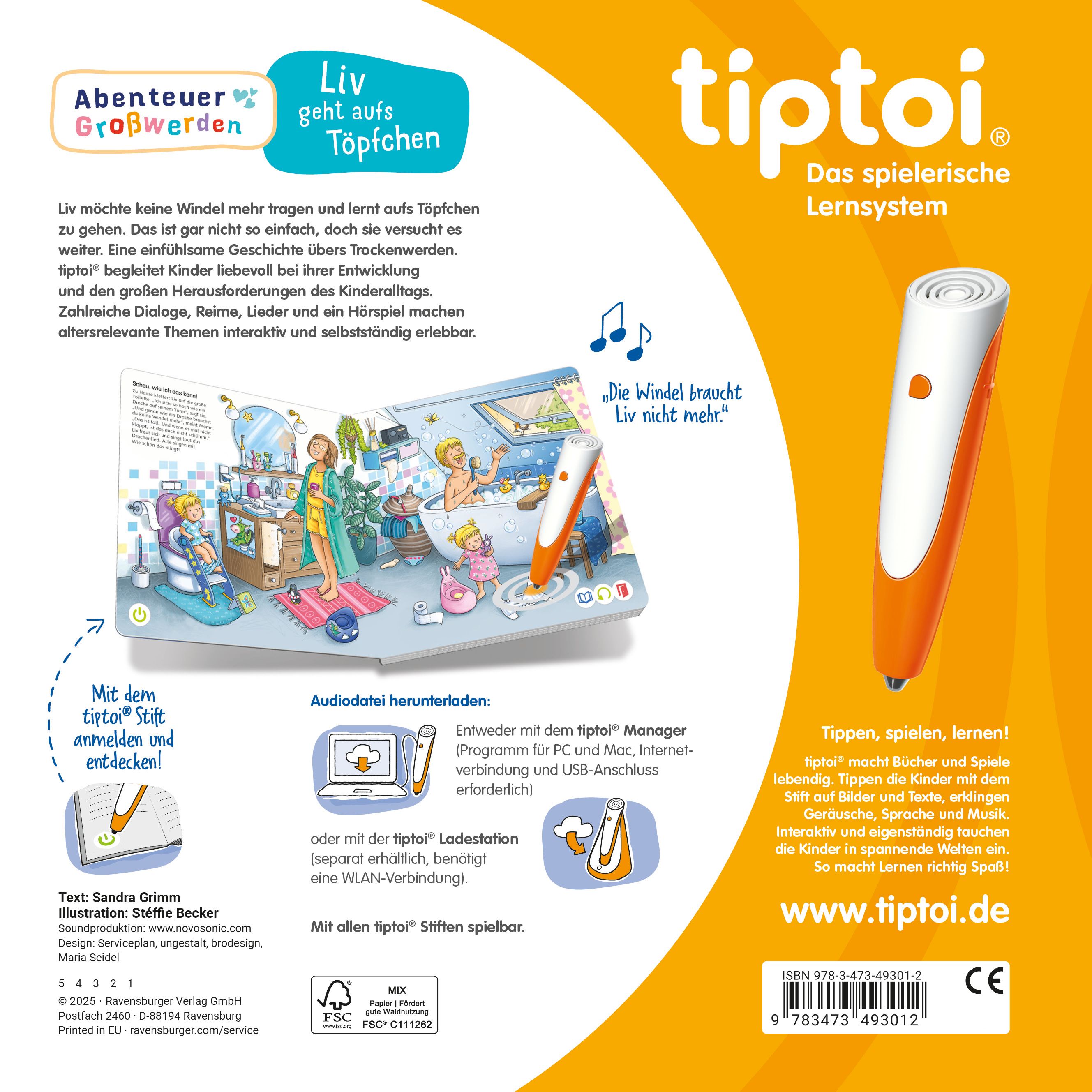 tiptoi® Abenteuer Großwerden - Liv geht aufs Töpfchen (Mängelexemplar)