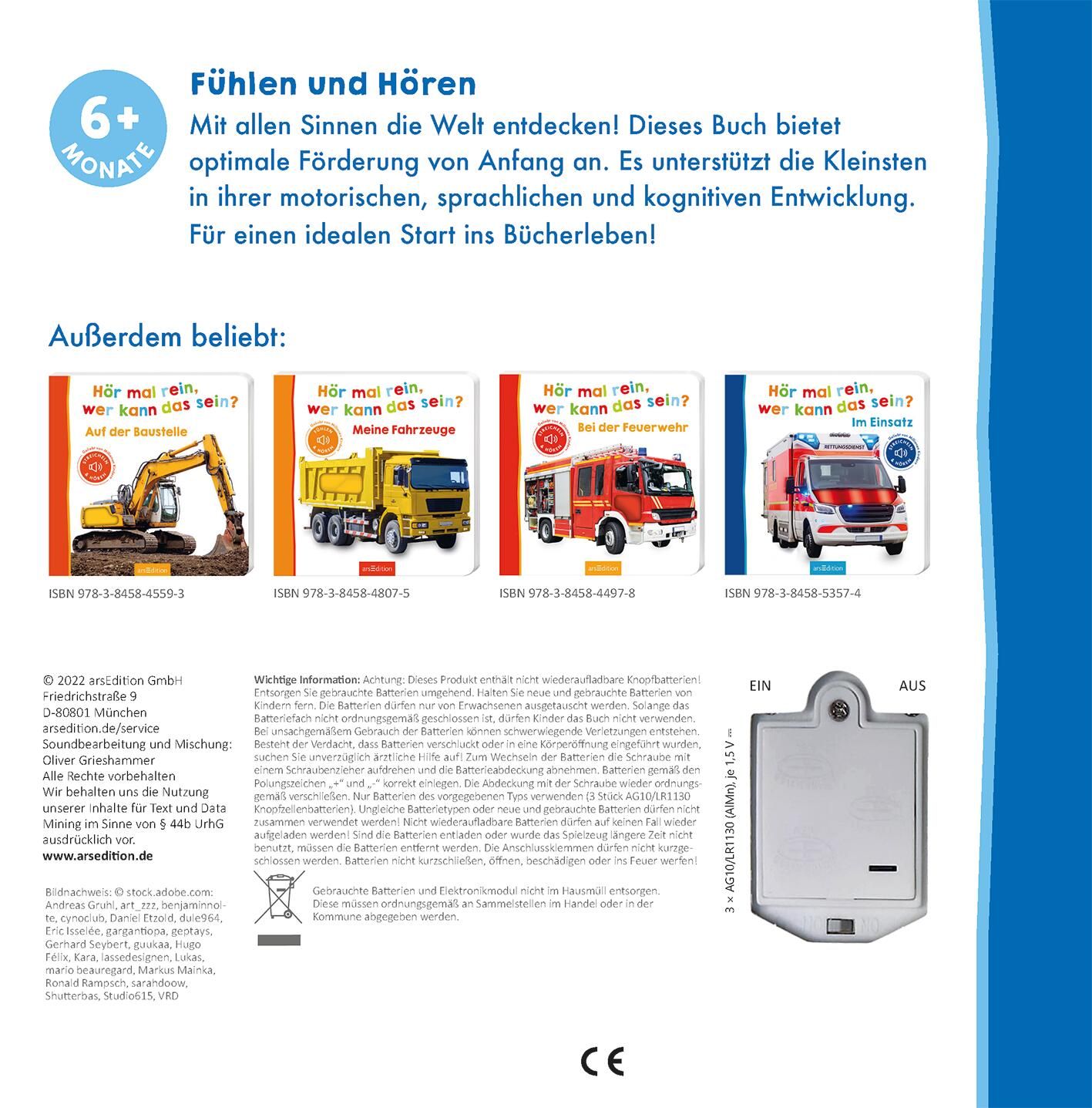 Hör mal rein, wer kann das sein? – Bei der Polizei - Soundbuch (Mängelexemplar)