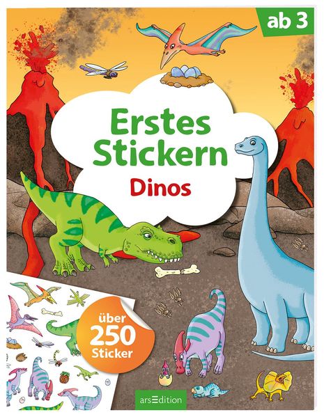 Erstes Stickern – Dinos (Mängelexemplar)