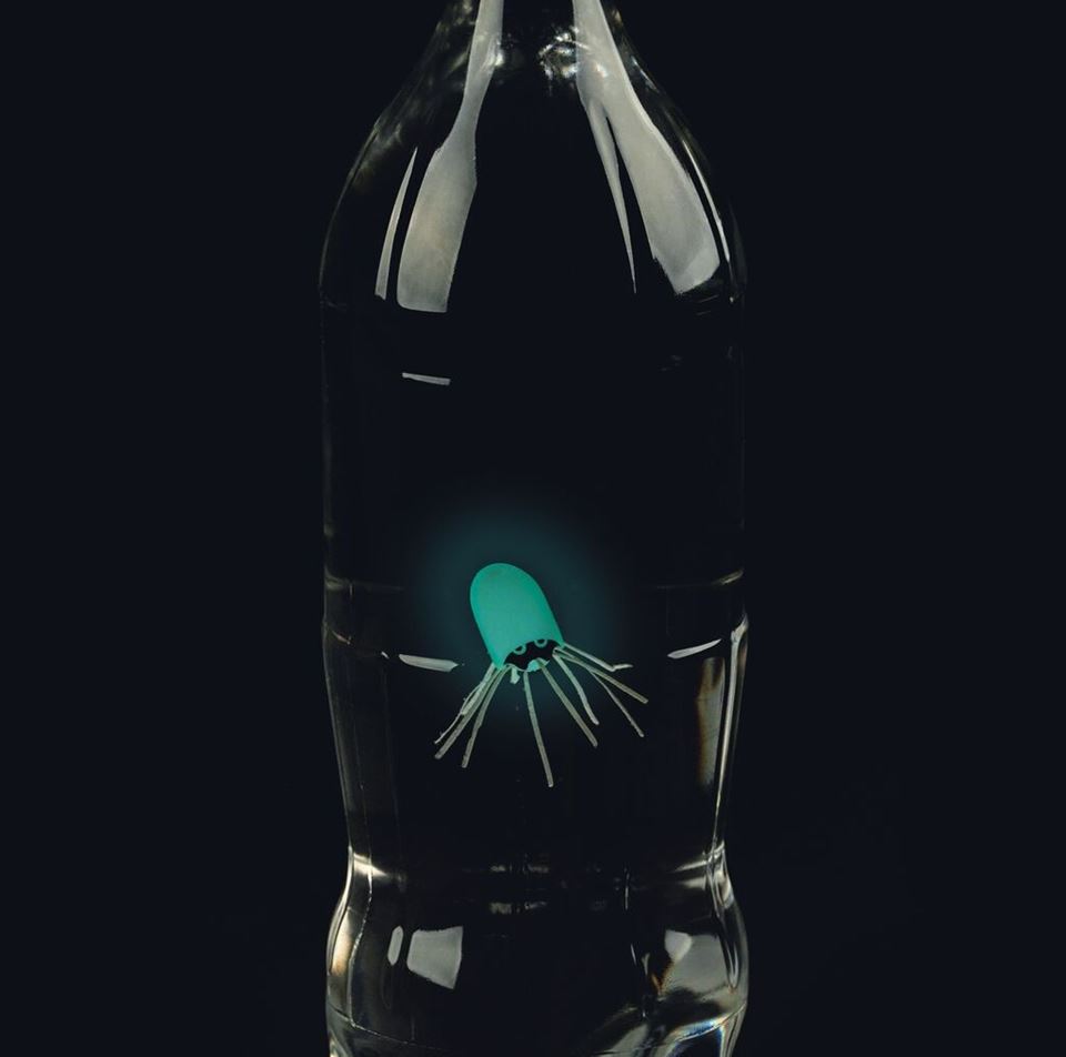 X_PhänoMINT Nachtleuchtender Flaschentaucher (Farbe wird zufällig gewählt)