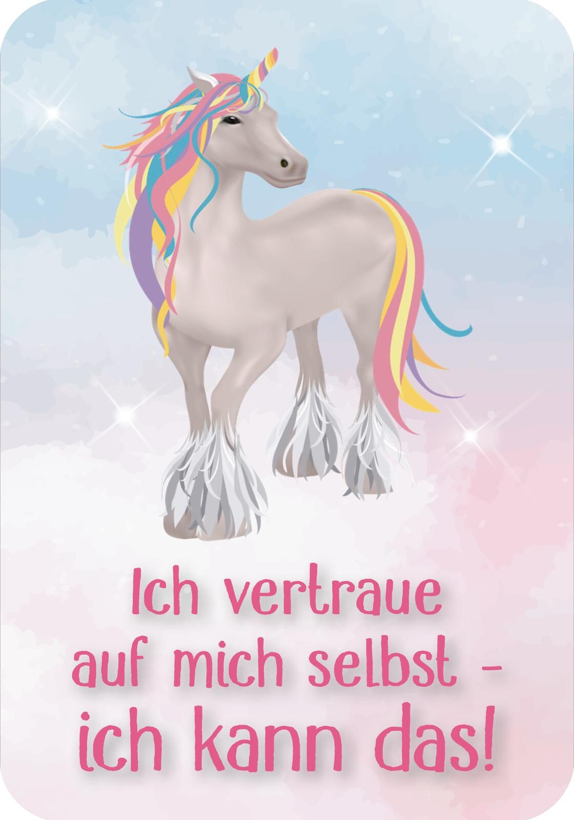 Mutmachkarten für die Schule – Einhorn (Mängelexemplar)