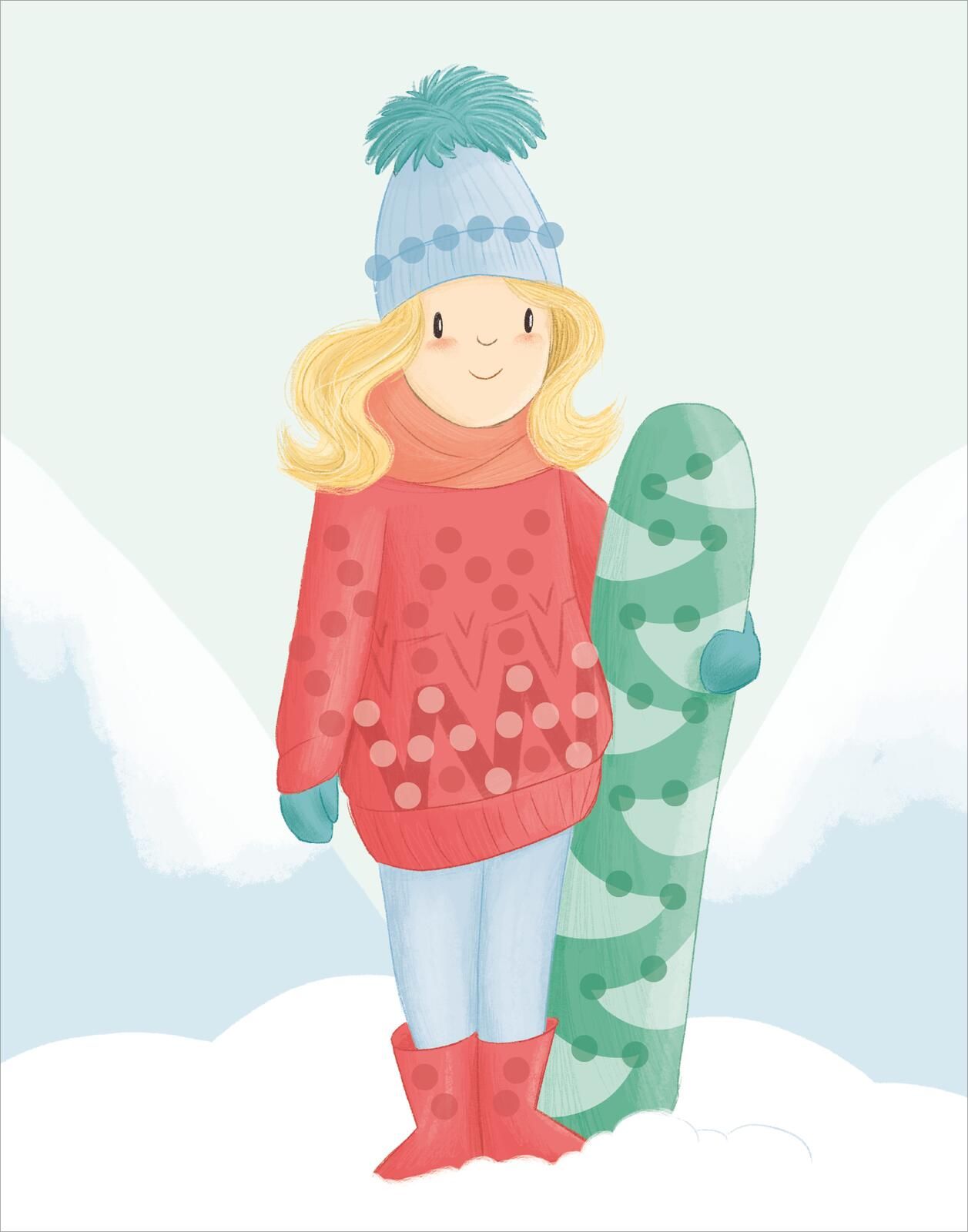Diamantsticker Anziehpuppen – Wintertraum (Mängelexemplar)