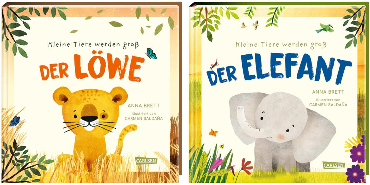 Sparpaket - 2er Set Kleine Tiere werden groß - Der Elefant + Der Löwe (Mängelexemplare) Sparpaket - 2er Set Kleine Tiere werden groß - Der Elefant + Der Löwe (Mängelexemplare)