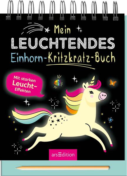 Mein leuchtendes Einhorn-Kritzkratz-Buch (Mängelexemplar)