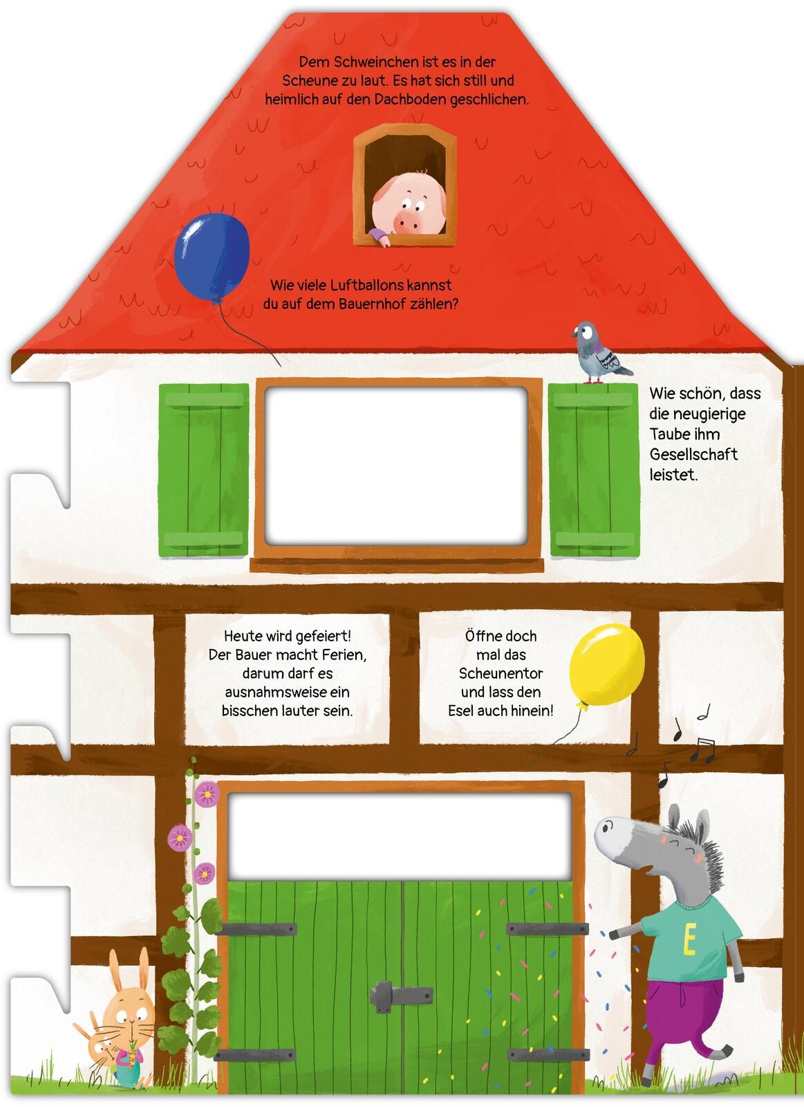 Buch & Spielhaus zum Aufstellen: Mein Bauernhof (Mängelexemplar)