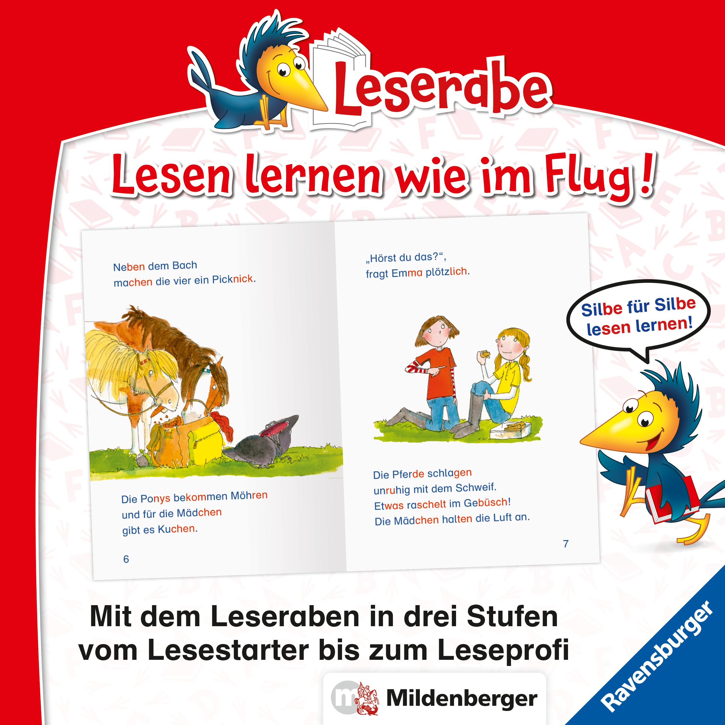 Leserabe mit Mildenberger Silbenmethode - Ein Zebra auf dem Ponyhof (Mängelexemplar)