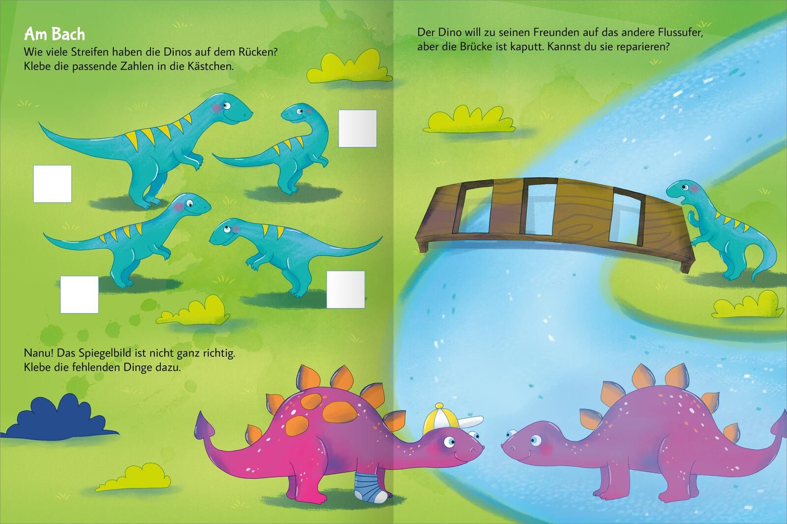 Stickern & Rätseln – Dinosaurier