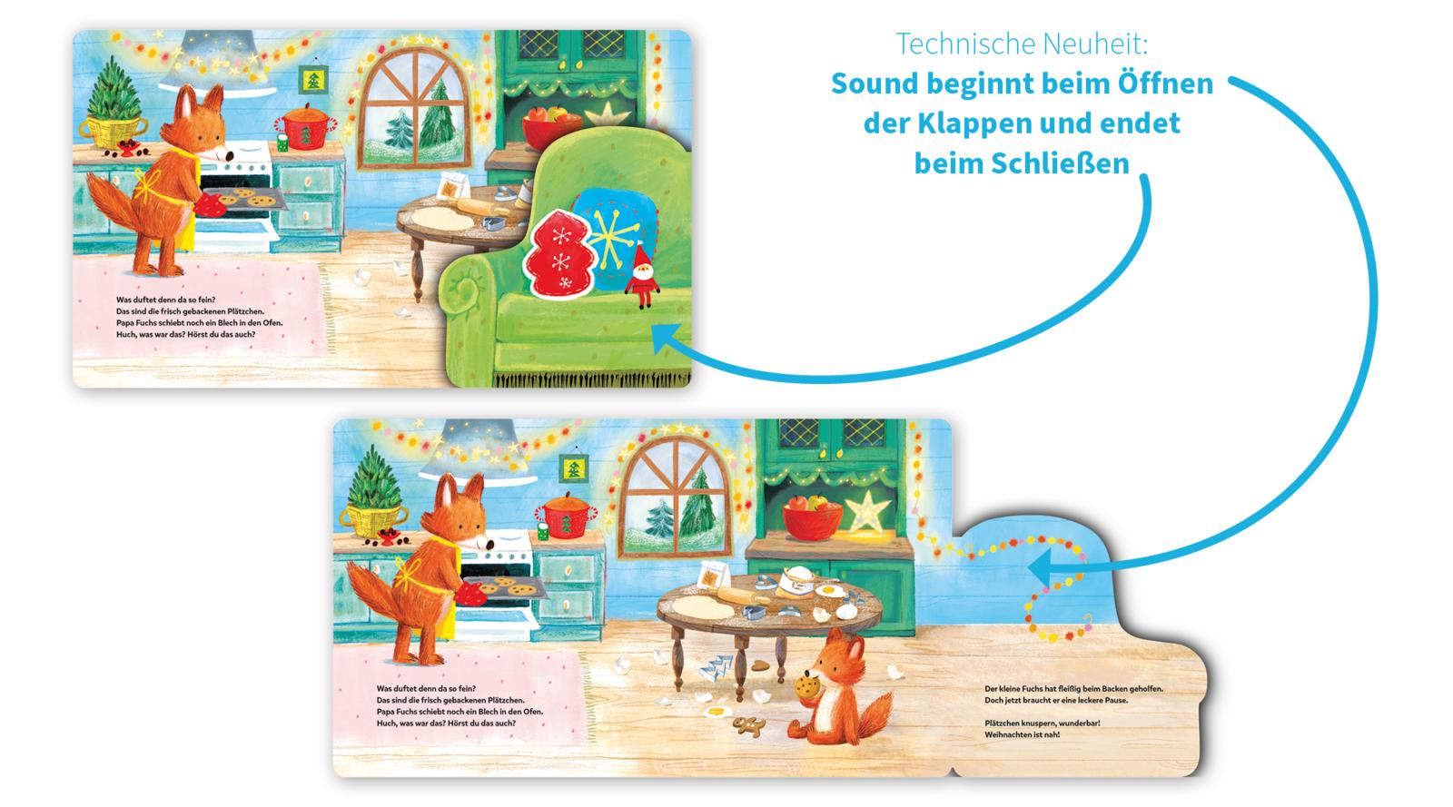 Mein Klapp-Sound-Buch: Hör mal her, es weihnachtet sehr! (Mängelexemplar)