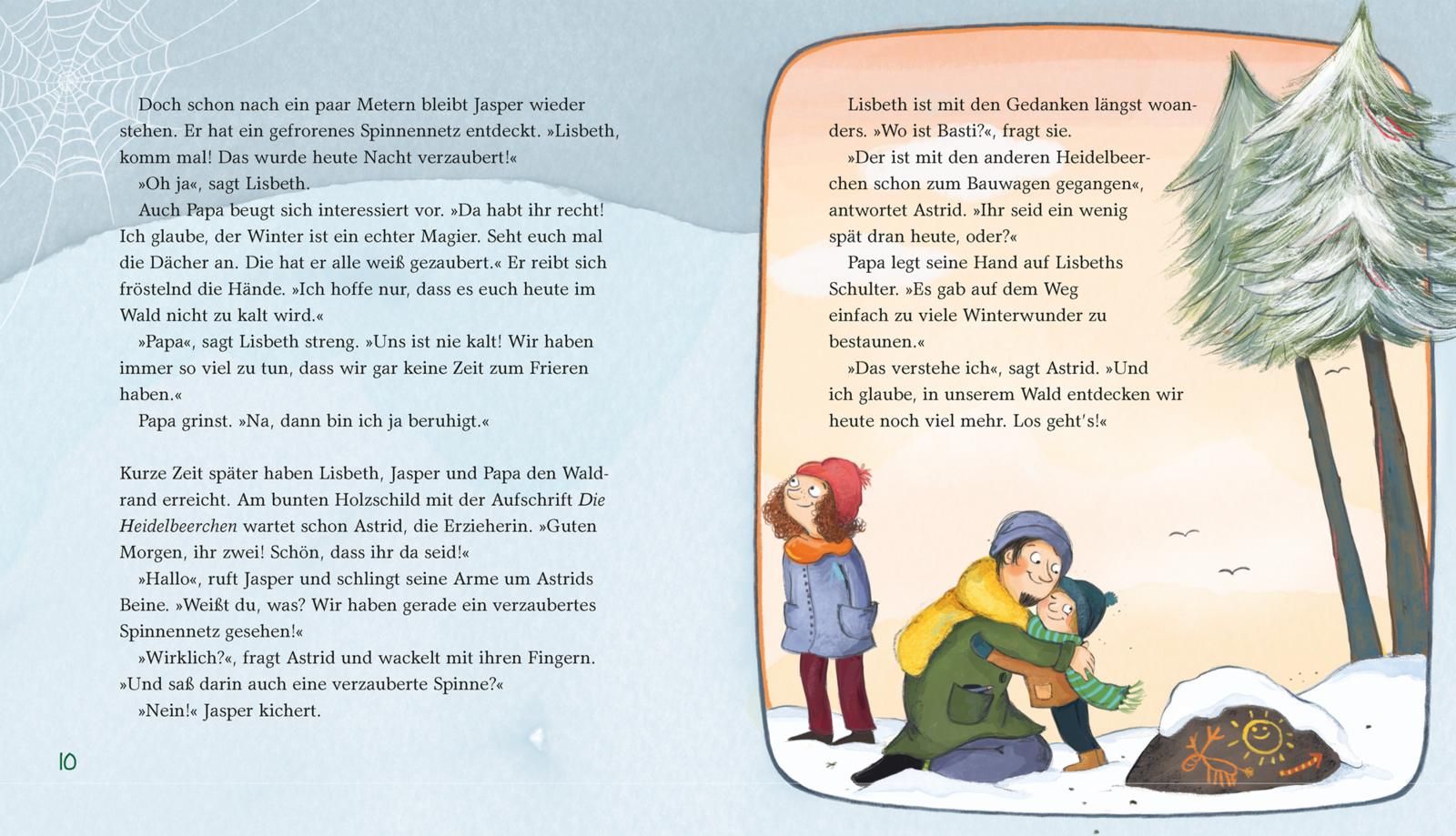 Weihnachtstrubel im Winterwald (Mängelexemplar)