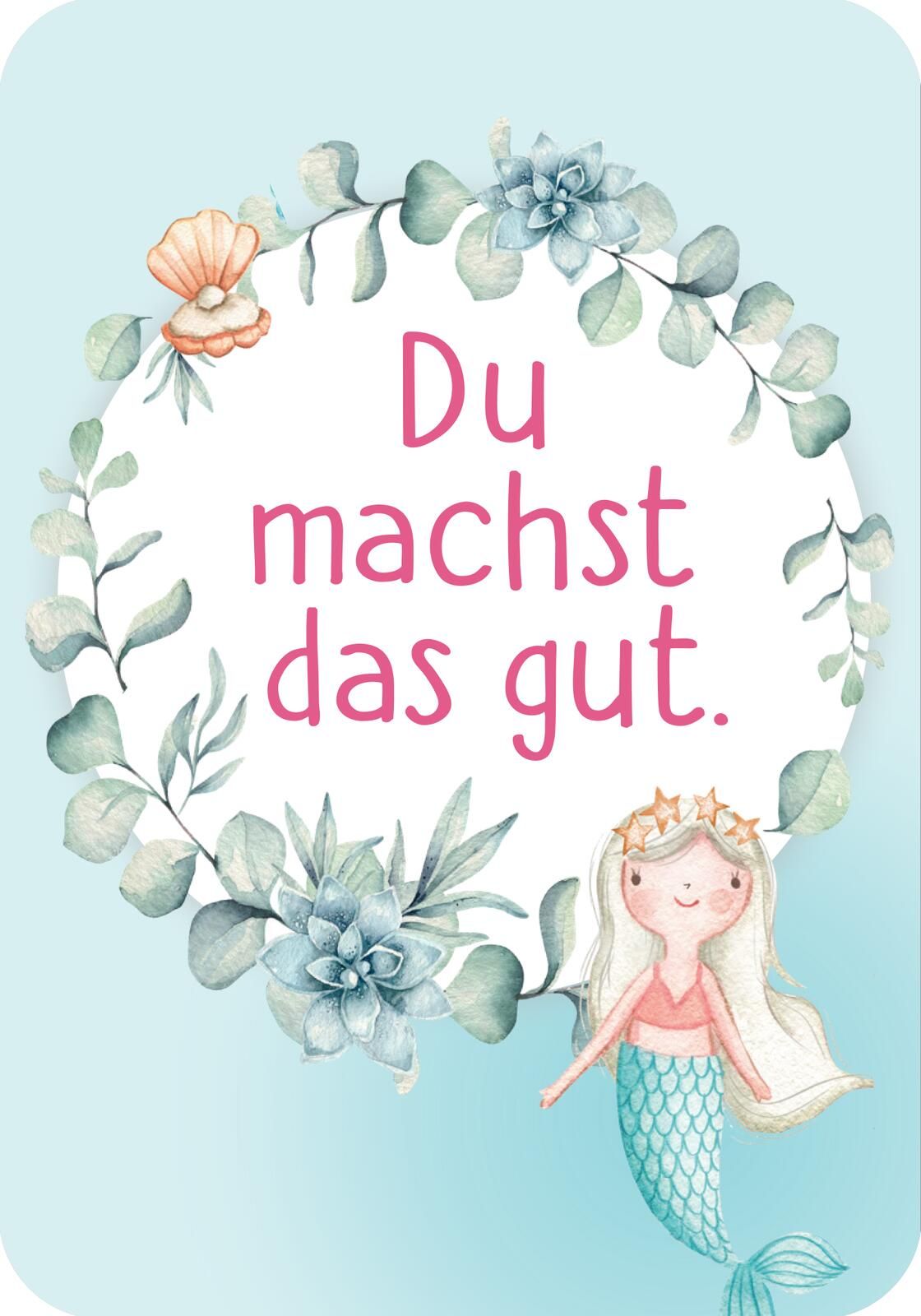 Mutmachkarten – Einhorn (Aquarelloptik) (Mängelexemplar)