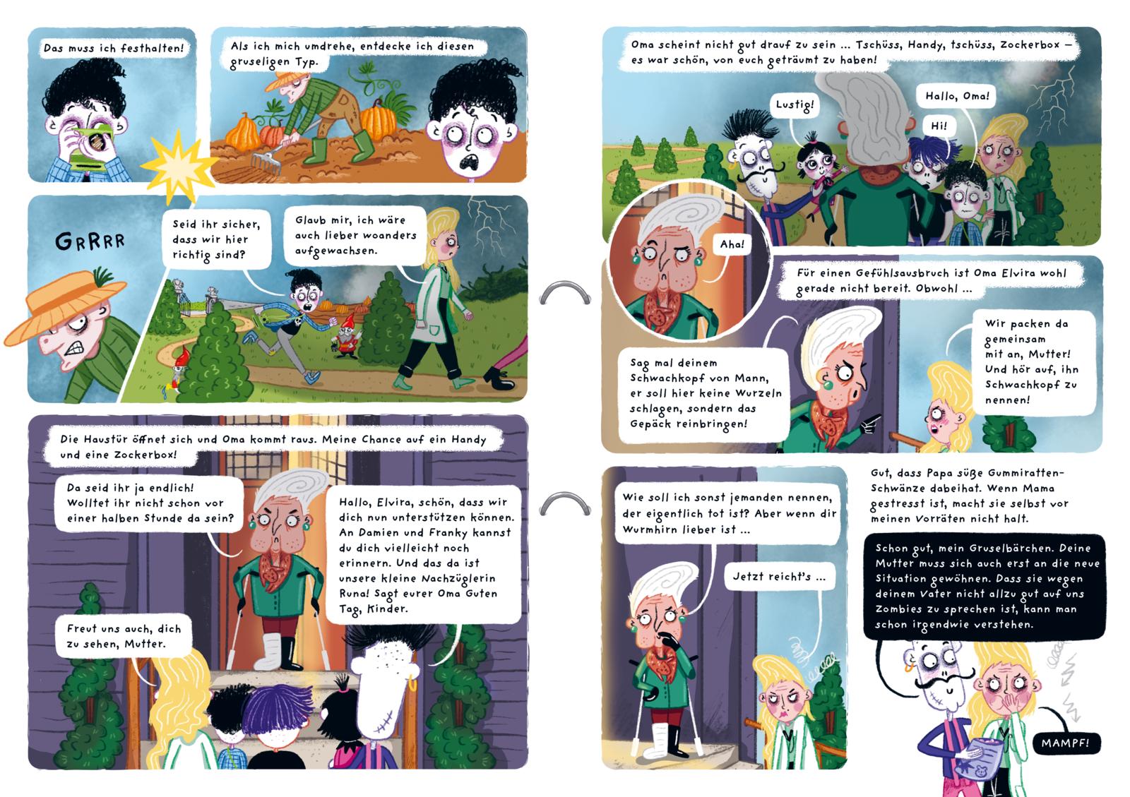 Franky 1: Meine schräge Zombie-Familie, Schrumpfdrachen und andere Katastrophen (Mängelexemplar)