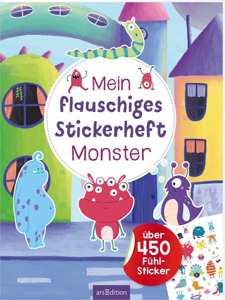 Mein flauschiges Stickerheft – Monster (Mängelexemplar)