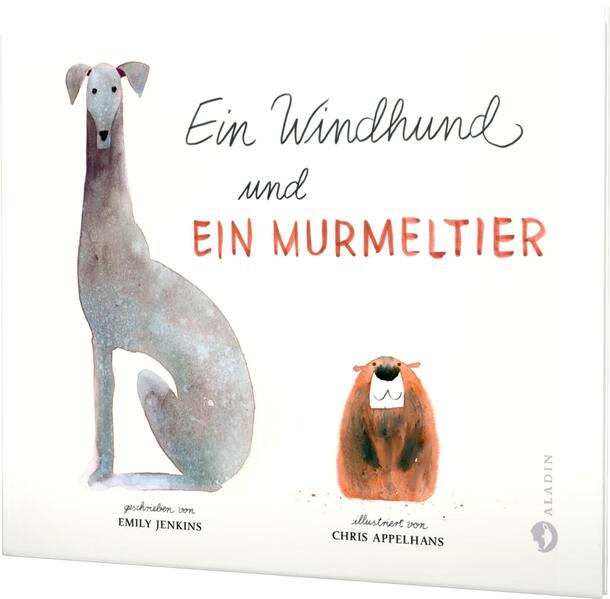 Ein Windhund und ein Murmeltier