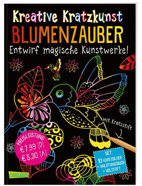 Kreative Kratzkunst: Blumenzauber (Mängelexemplar)
