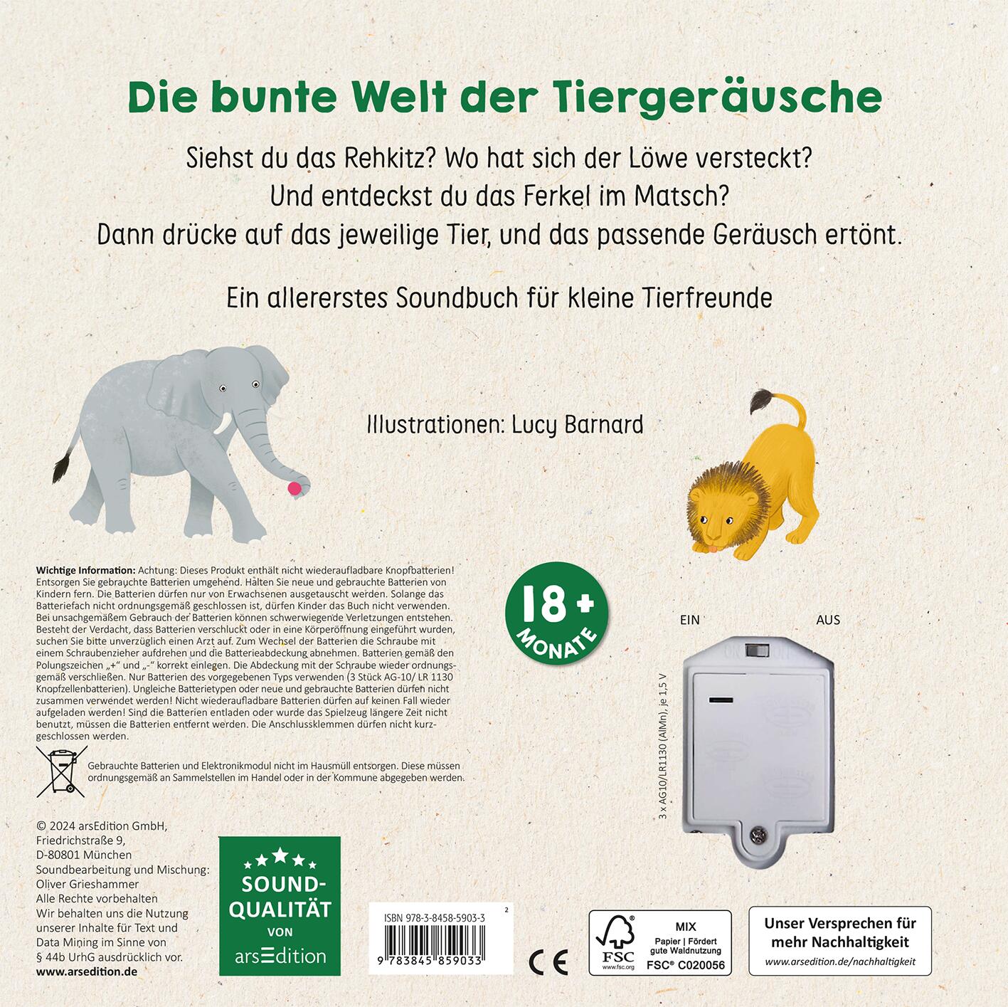 Such mal, hör mal! Bei den Tieren - Soundbuch (Mängelexemplar)