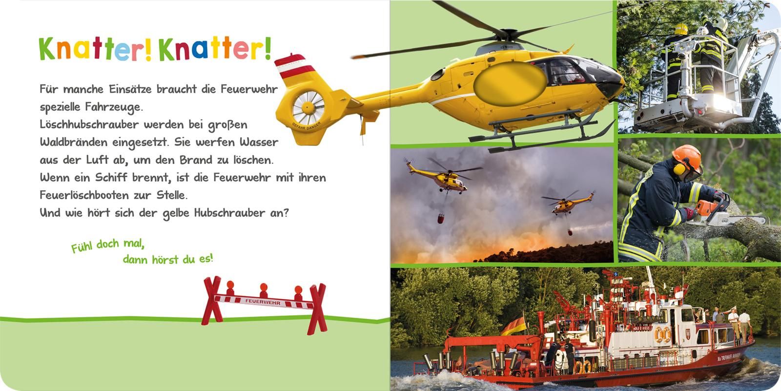 Hör mal rein, wer kann das sein? – Bei der Feuerwehr - Soundbuch (Mängelexemplar)