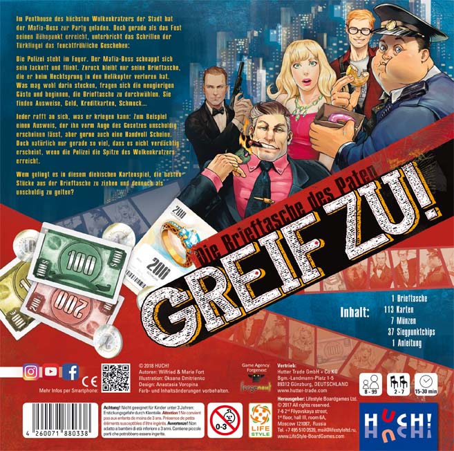 Die Brieftasche des Paten - Greif zu! - Kartensammel- und Ärgerspiel