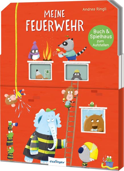 Buch & Spielhaus zum Aufstellen: Meine Feuerwehr (Mängelexemplar)