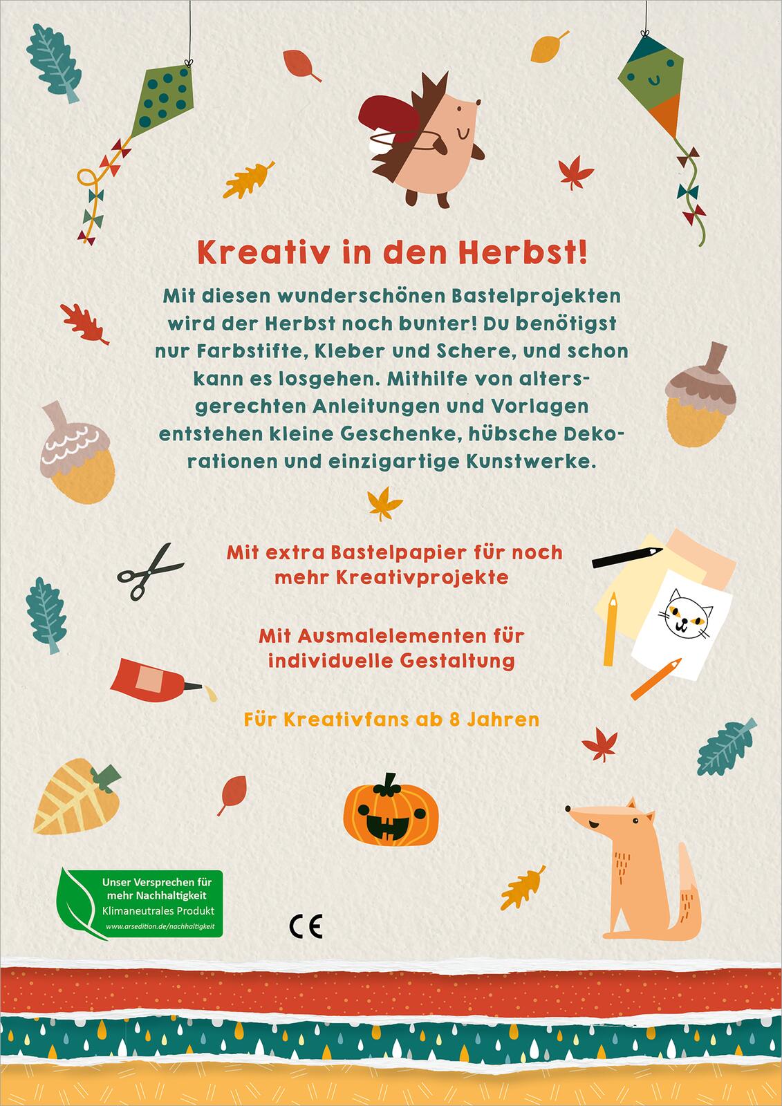 Mein Kreativbuch für bunte Herbsttage - Basteln, malen, kreativ sein
