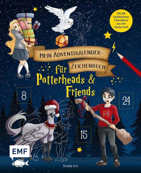 Mein Adventskalender-Zeichenbuch für Potterheads and Friends (Mängelexemplar)