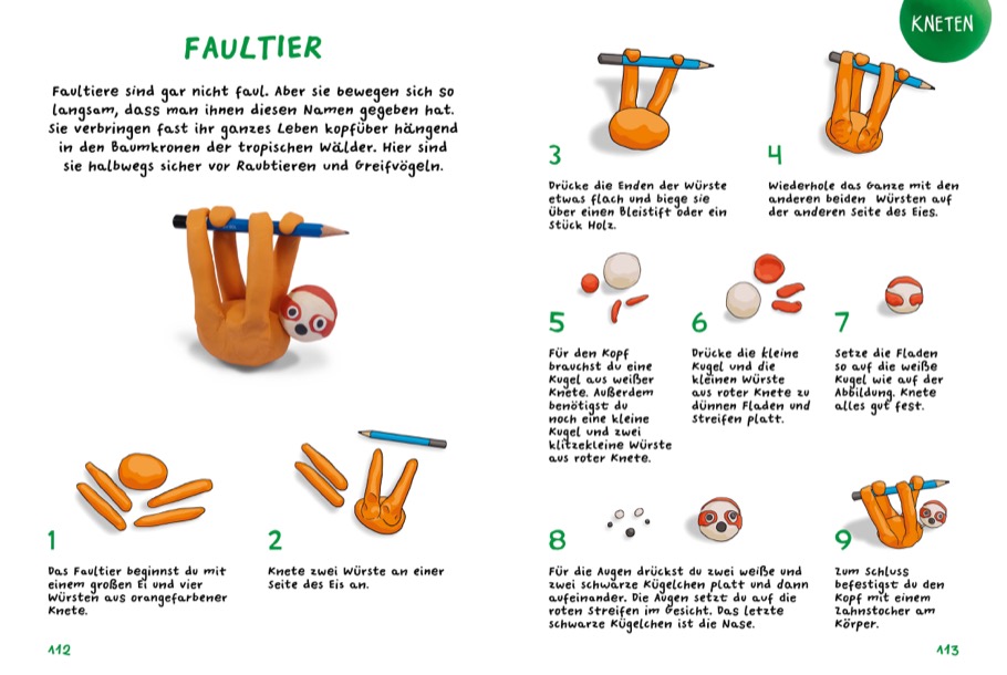 Kritzeln, Kneten, Klecksen - Meine bunte Tierwelt zum Selbermachen