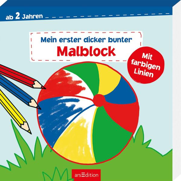 Mein erster dicker bunter Malblock - Ab 2 Jahren mit farbigen Linien